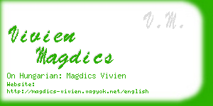 vivien magdics business card